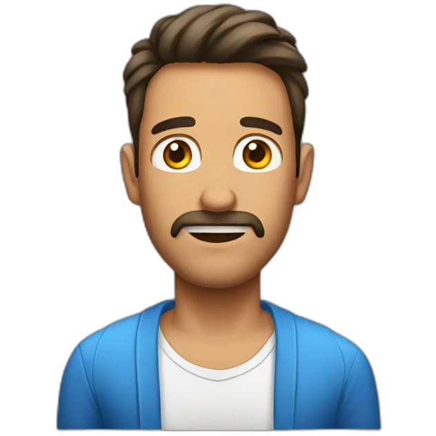 Hombre con orejas enormes emoji