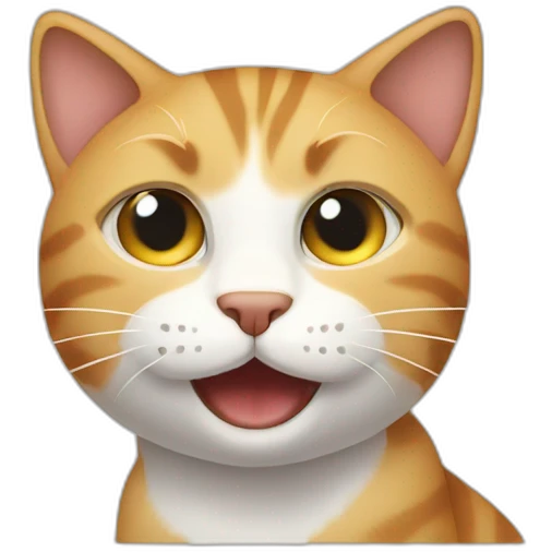 cat blinking emoji