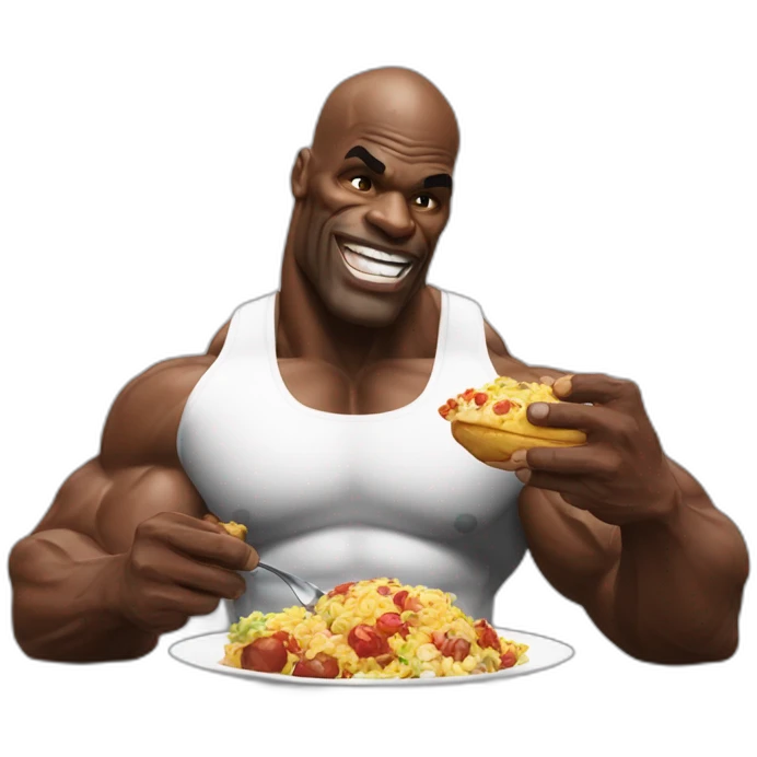 Ronnie coleman eating food emoji
