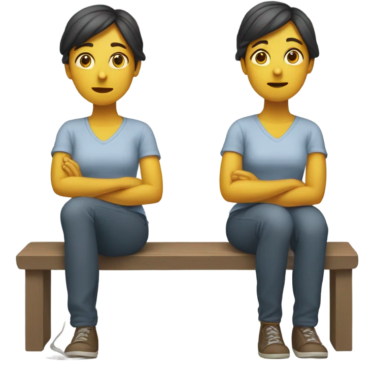 Woman with wobbly weak legs emoji