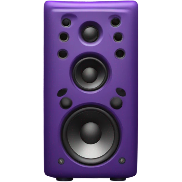 music speaker in pur emoji