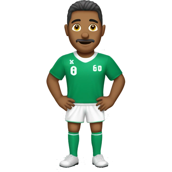 Camiseta de fútbol con el 4 en la espalda  emoji
