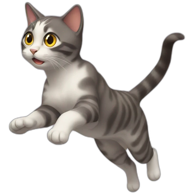Flying cat emoji