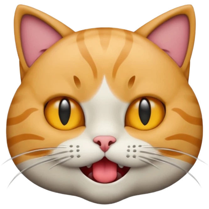 cat emoji biting lip emoji