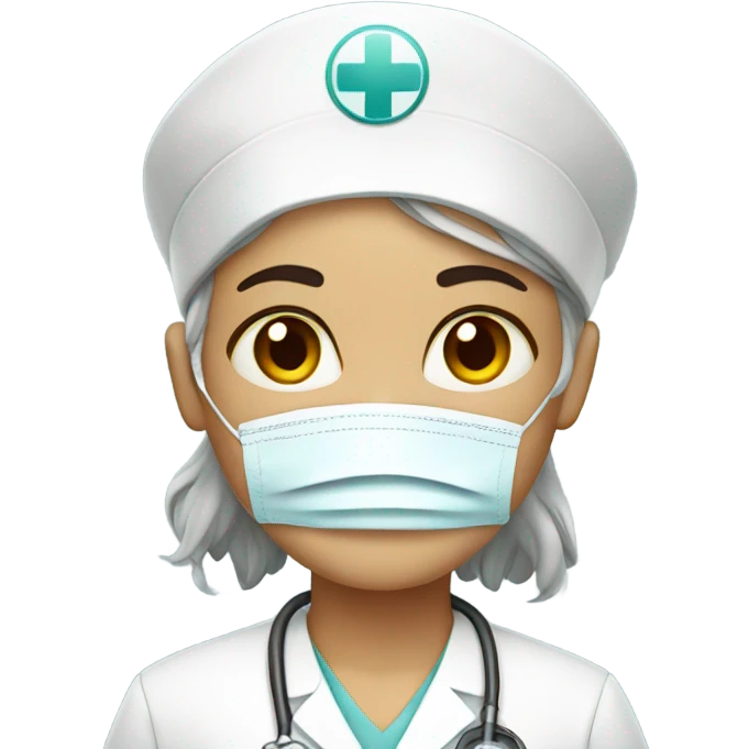 Sad nurse emoji