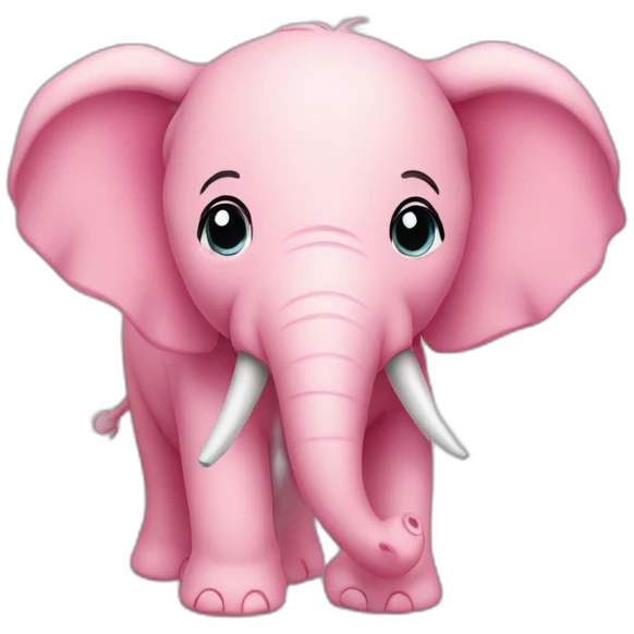 Elefante cor de Rosa  emoji