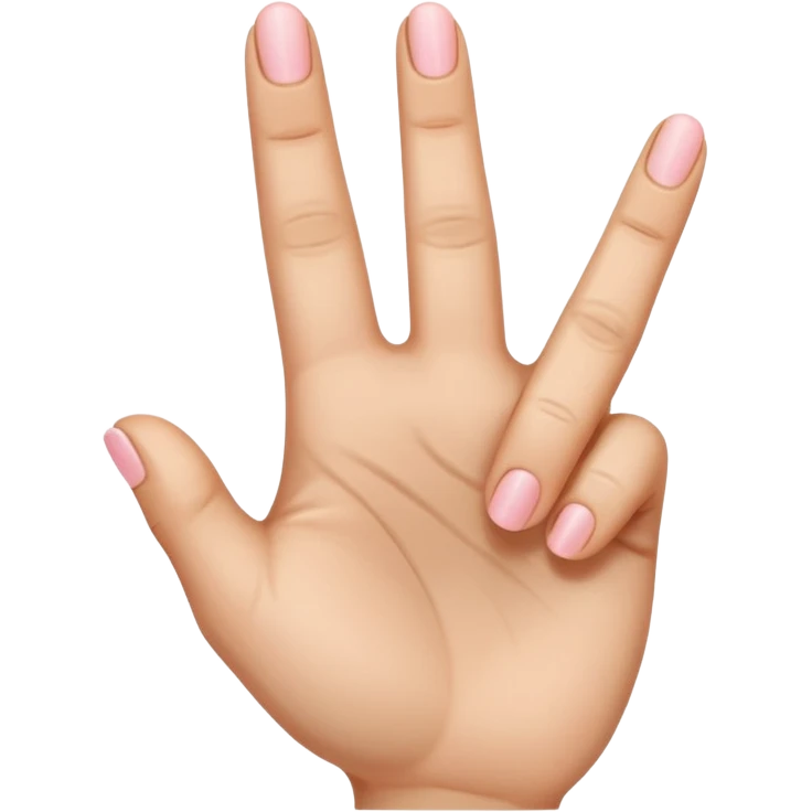 index and pink finger up but the hand but pointed down emoji