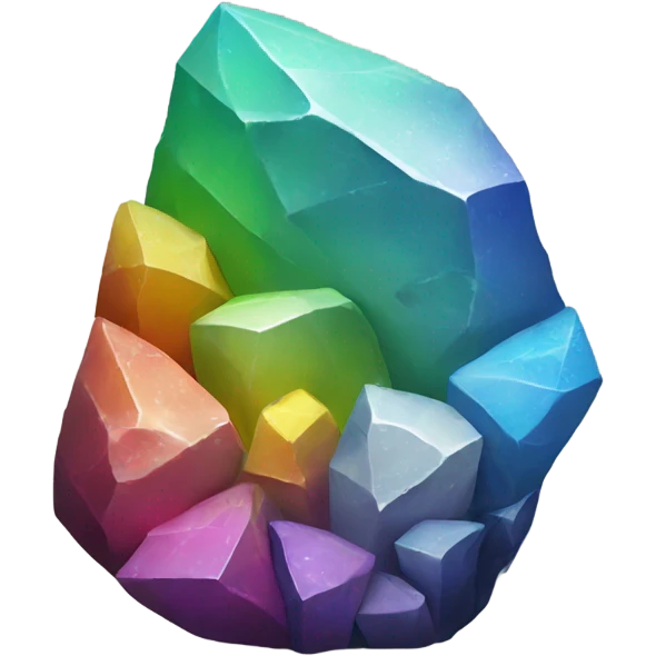 rainbow rock shards emoji