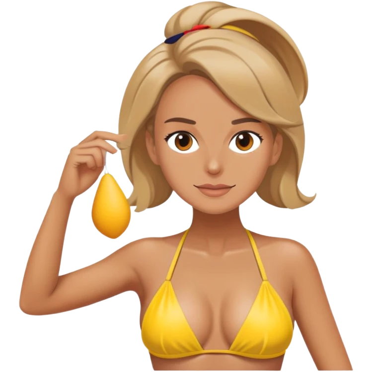 macron en bikini emoji