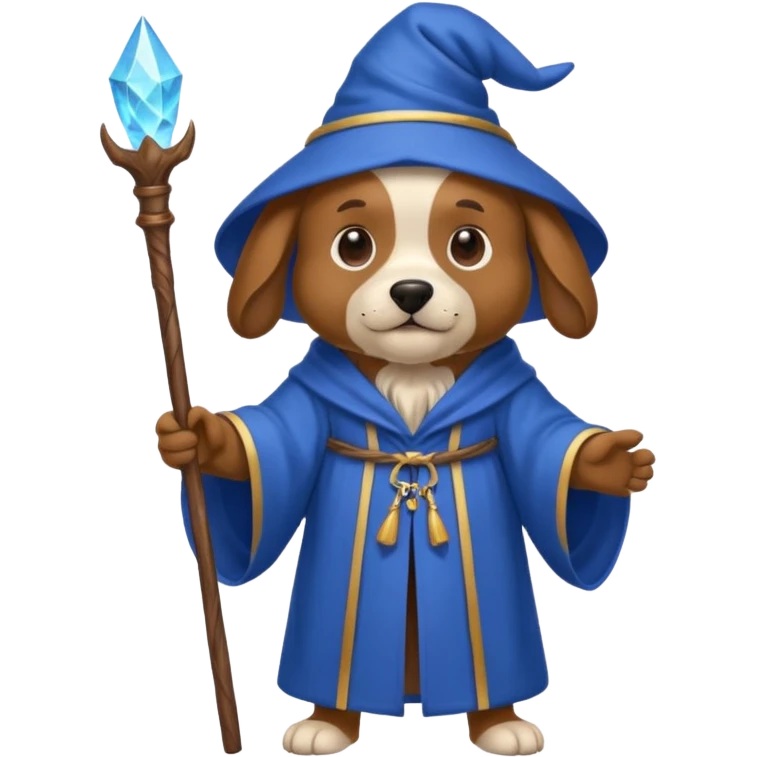 Dog wizard emoji