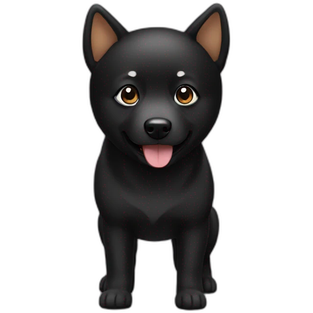 black shiba emoji