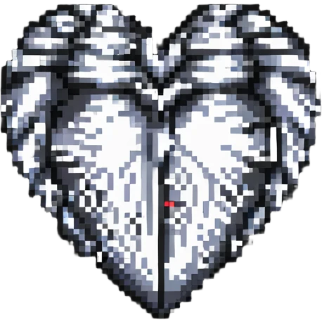 zebra print heart emoji