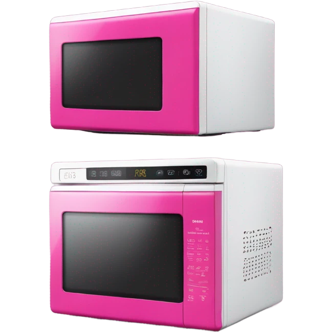 Pink microwave  emoji