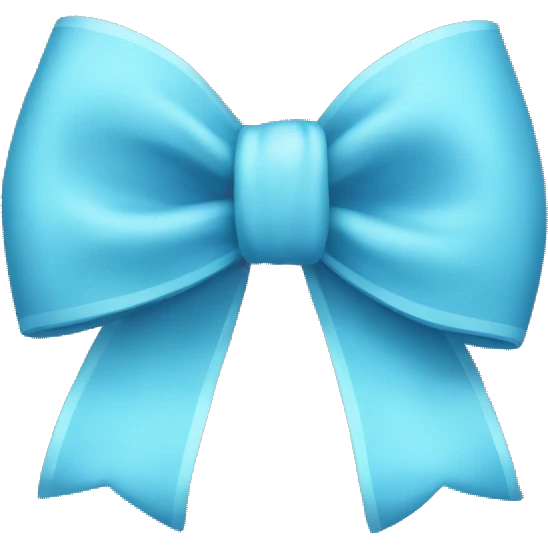 a light blue bow emoji
