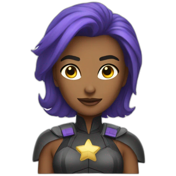 Une super heroine emoji