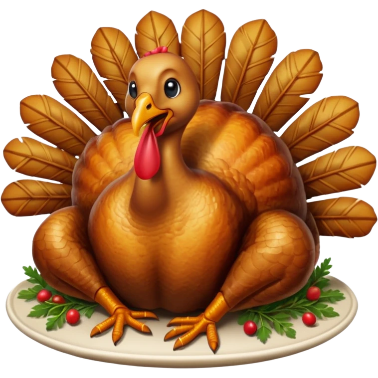 Thanksgiving turkey.  emoji