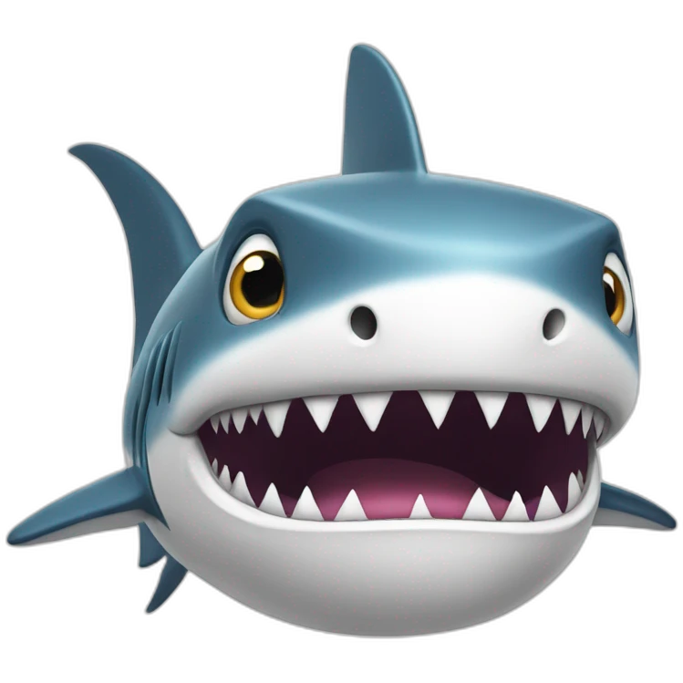 shark, confused face emoji