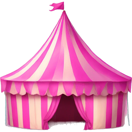 pink carnival tent emoji