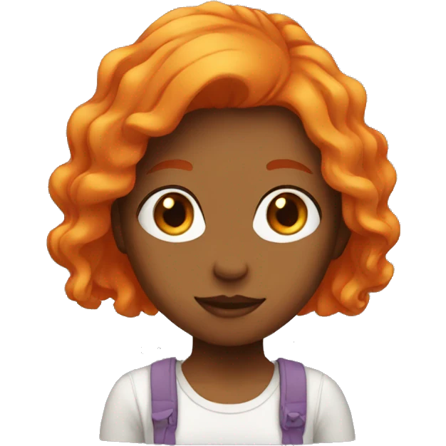 girl with orange hair  emoji