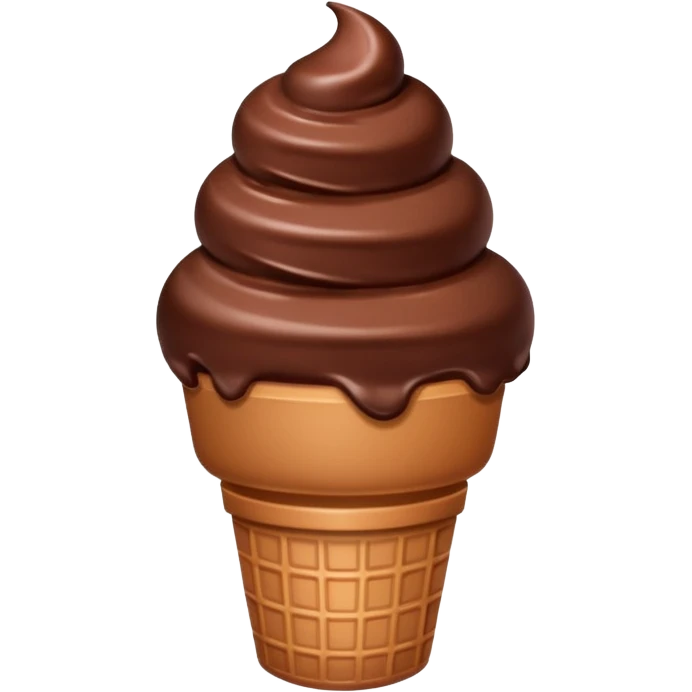 chocolate ice cream emoji