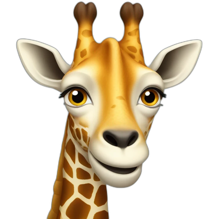 Une girafe qui rigole  emoji