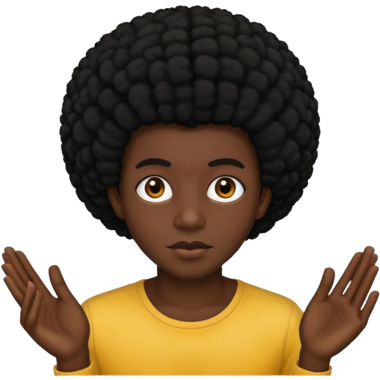 now give them a black afro emoji