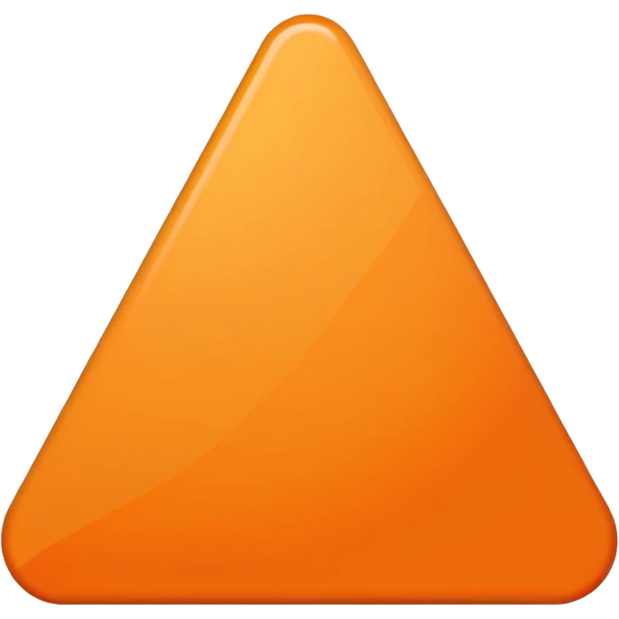 Orange triangle emoji