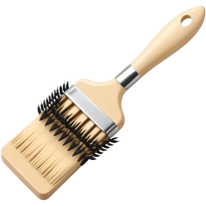 mini eyelashes brush in beige color emoji