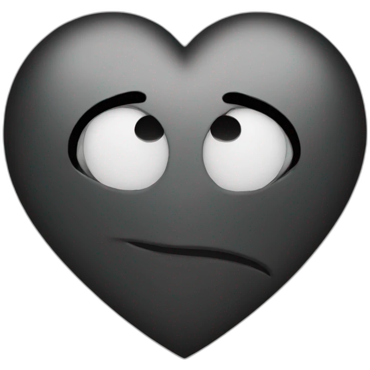 Black heart emoji