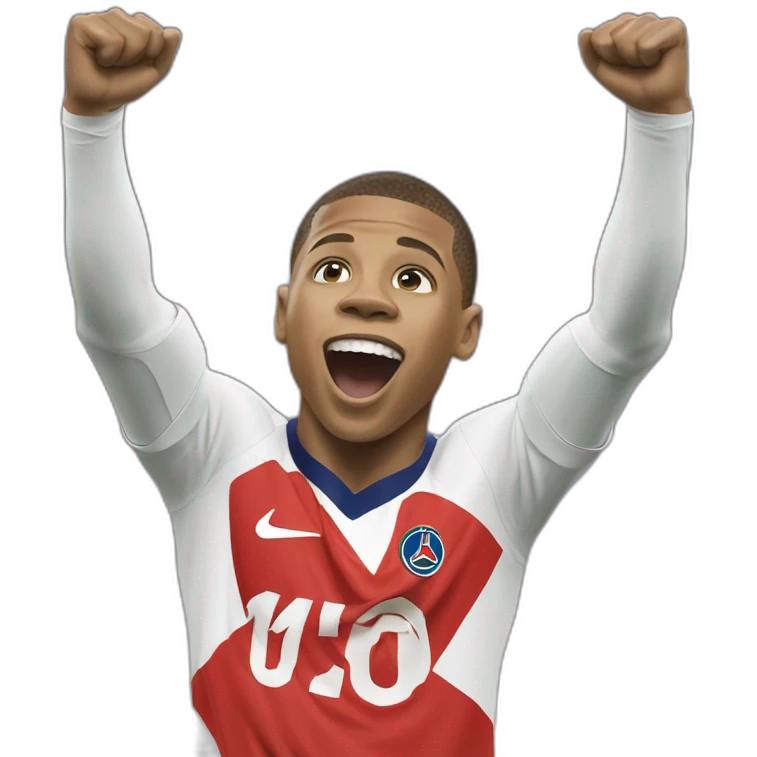 Mbappe célébration emoji