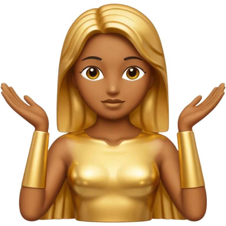 Gold statue emoji