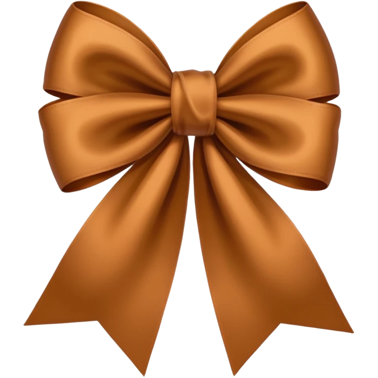 Crie um emoji de laço marrom emoji