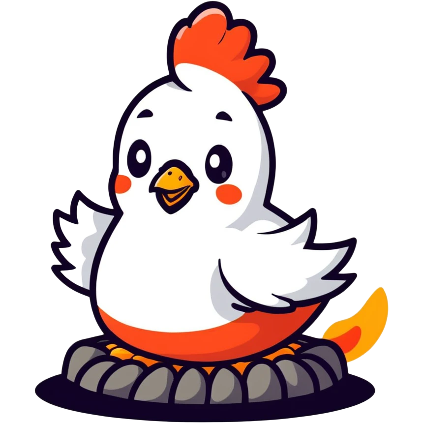 Lava chicken  emoji