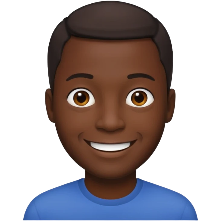 very dark skin black man emoji