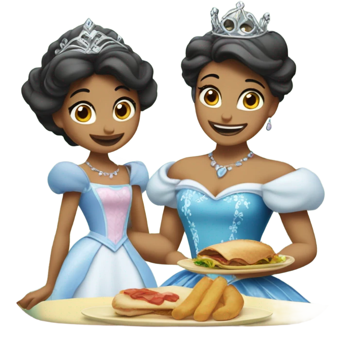 Princesa Disney’s comiendo  emoji