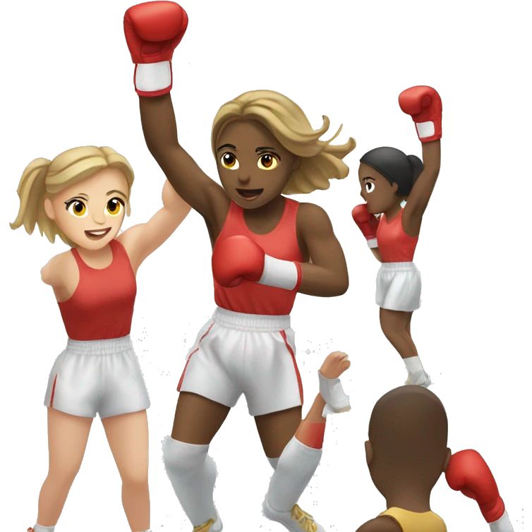 summer olympics light girl boxing emoji