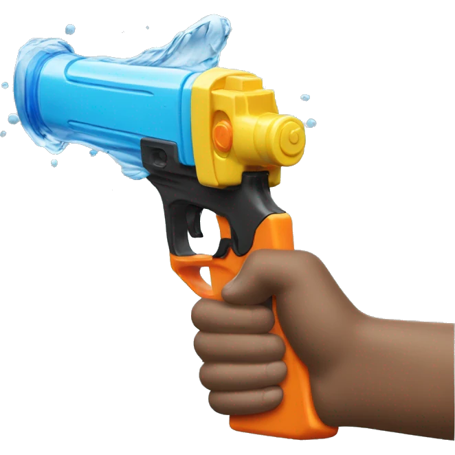 Water Gun shooting  emoji