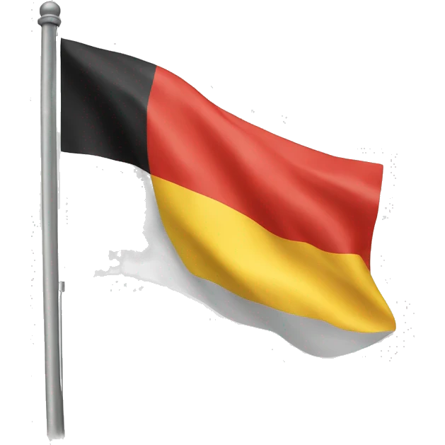 Flag with the 3. German logo emoji