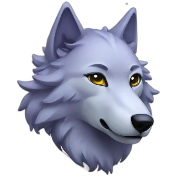 Galaxy Wolf emoji