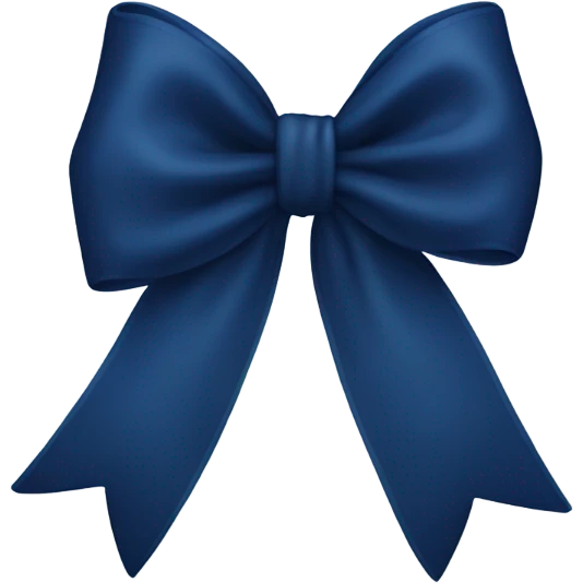 Navy blue bow  emoji
