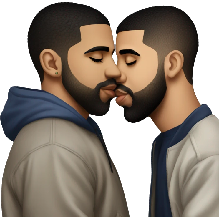 drake kissing drake kissing drake kissing drake emoji