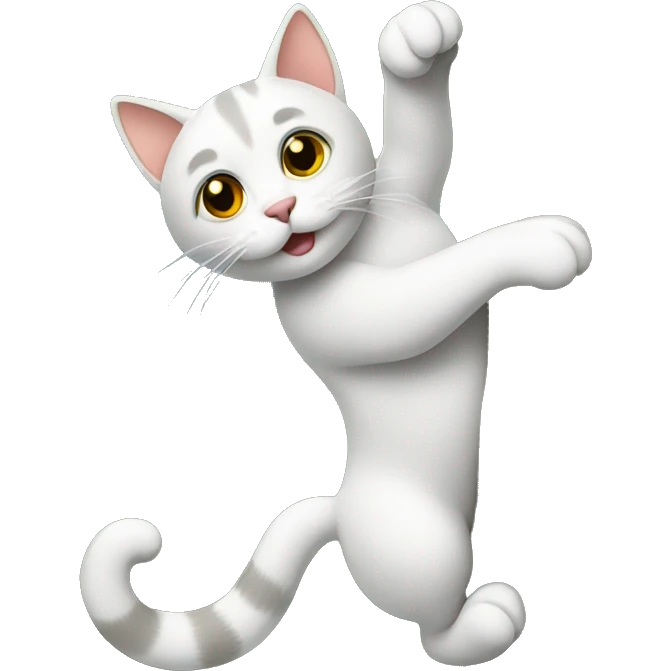 Cat climbing tree emoji