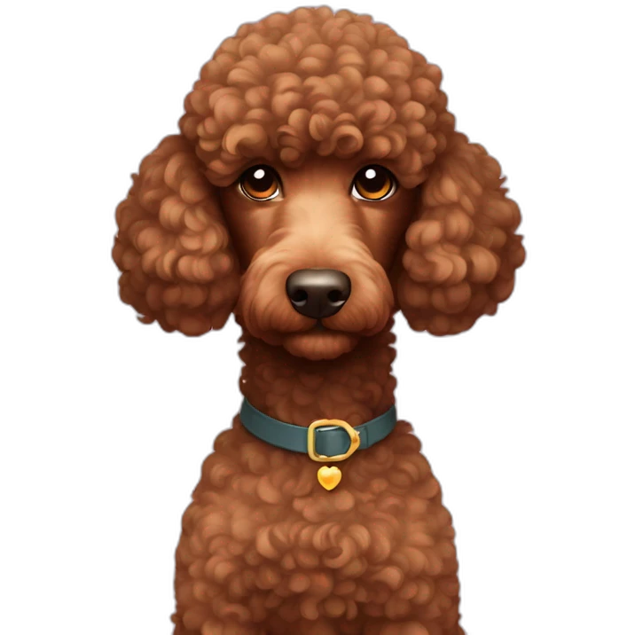 Yemeni brown poodle emoji