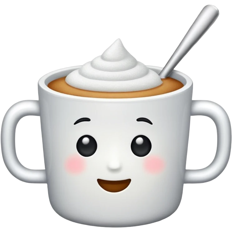 Cup of white sugar emoji