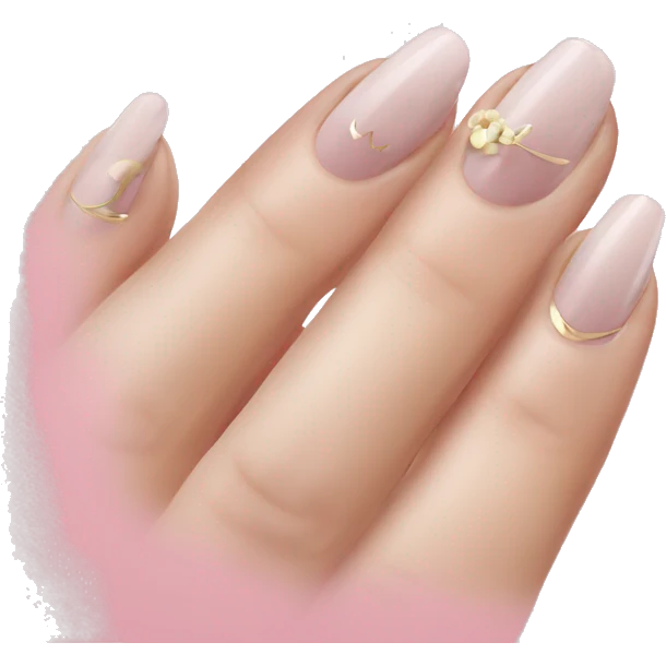 Nails with French manicure  emoji