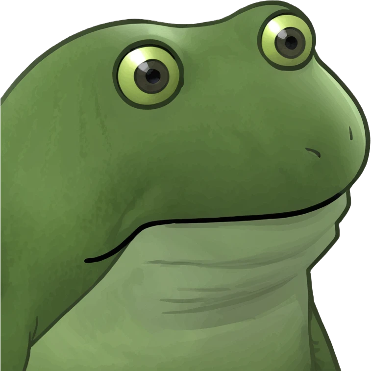 bufo frog meme style surrounded by colorful capsules, pharmacology theme emoji