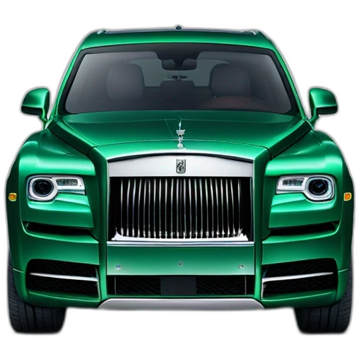Rolls Royce cullinan in green colour  emoji