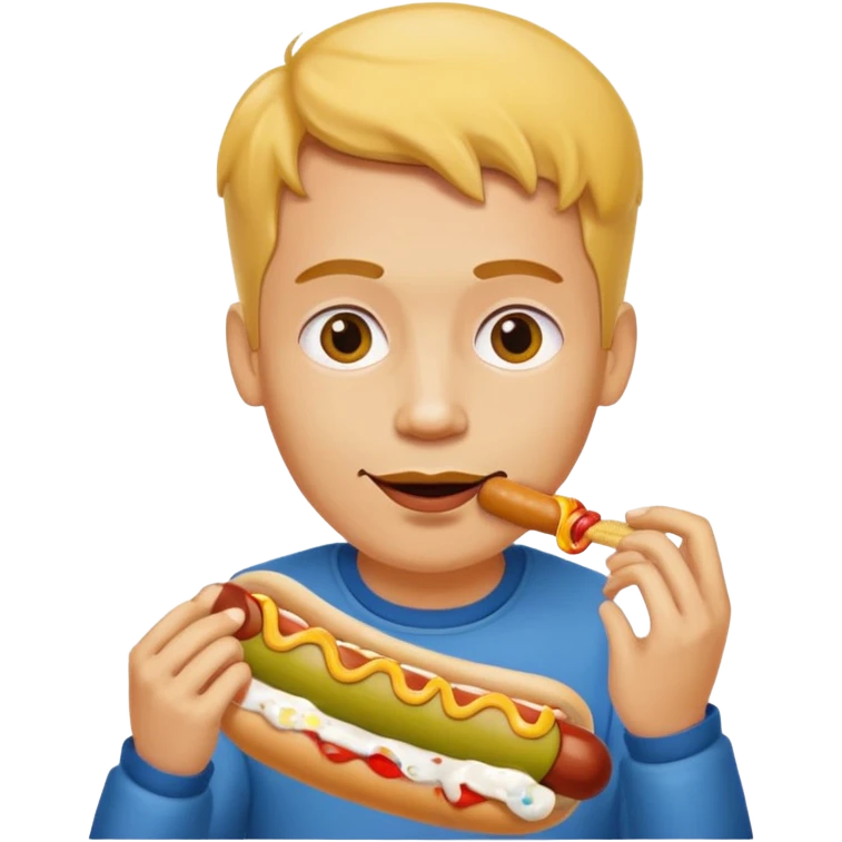 hitler eating a hotdog emoji