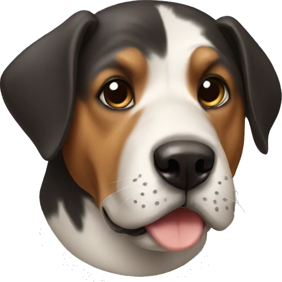 A dog with horse face  emoji