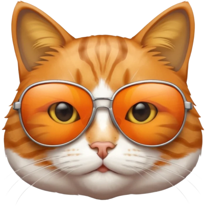 Cat wearing sunglasses emoji